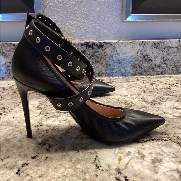 Valentino Love Latch Ankle Wrap leather Pump heels Black nero size 36 - Picture 10 of 17